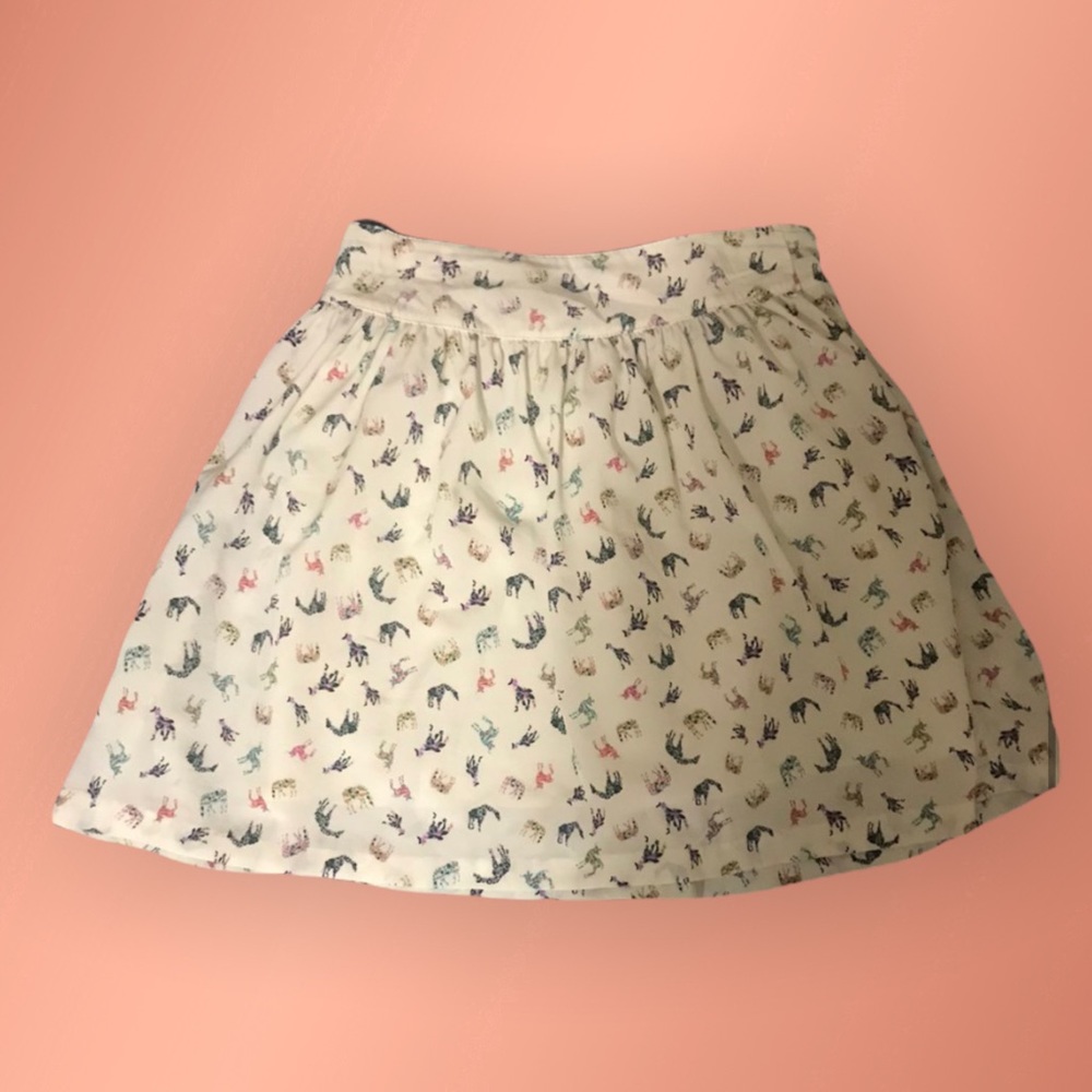 y2k giraffe 🦒 pattern skirt